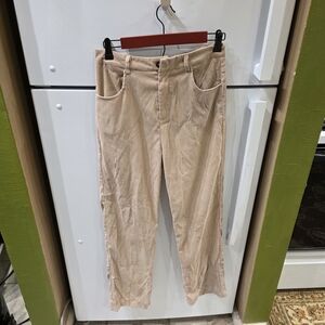 ROMWE Tan Corduroy Pants